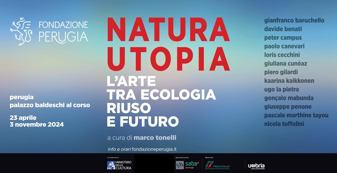 Locandina della mostra a Palazzo Baldeschi Natura Utopia